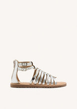 Load image into Gallery viewer, Gioseppo Onalaska leather sandals silver /rose gold