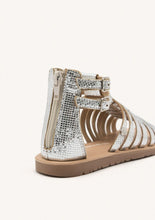 Load image into Gallery viewer, Gioseppo Onalaska leather sandals silver /rose gold