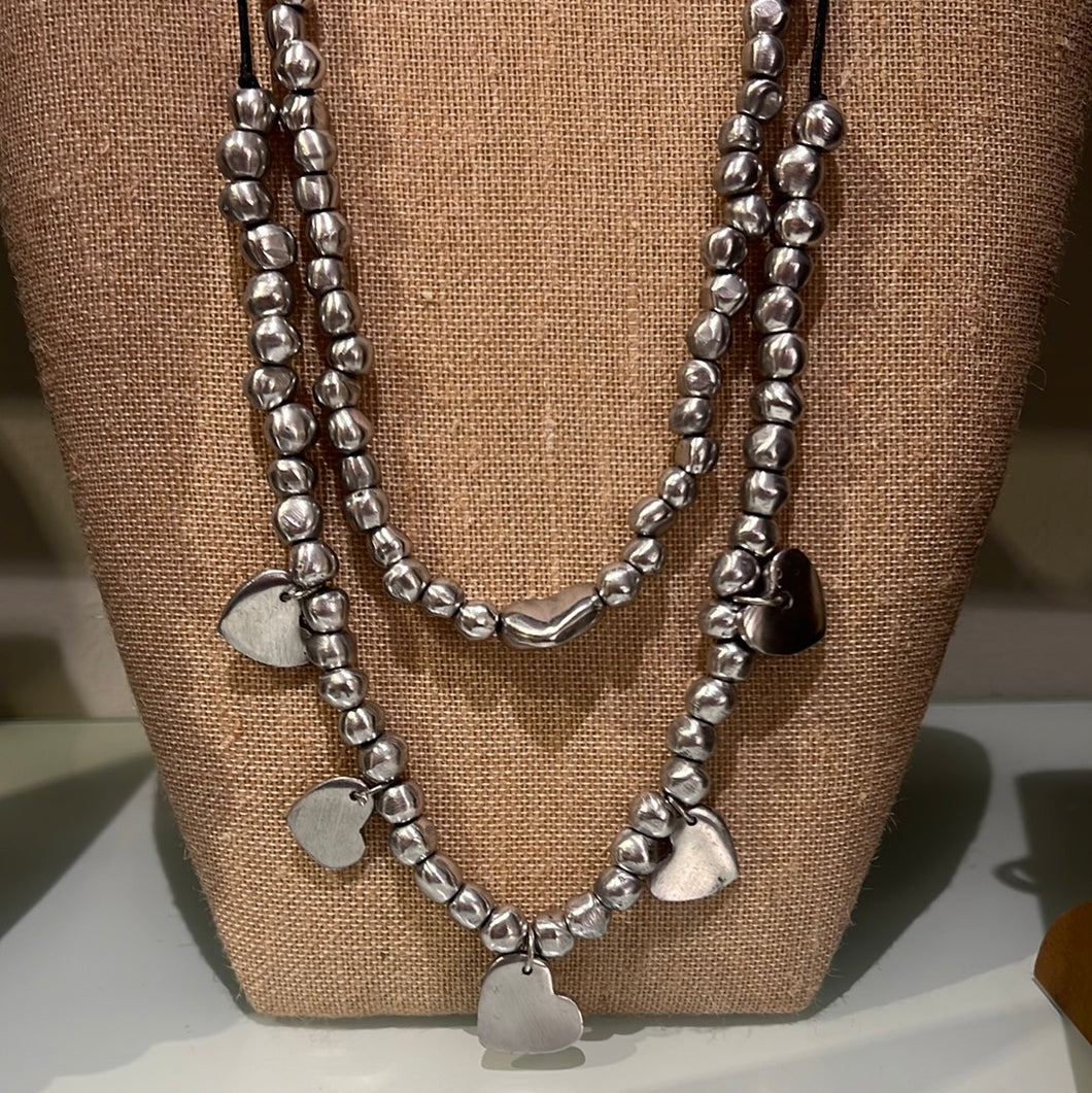 Vestopazzo aluminum  heart necklace