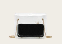 Load image into Gallery viewer, P clear mini bags  with metal chain
