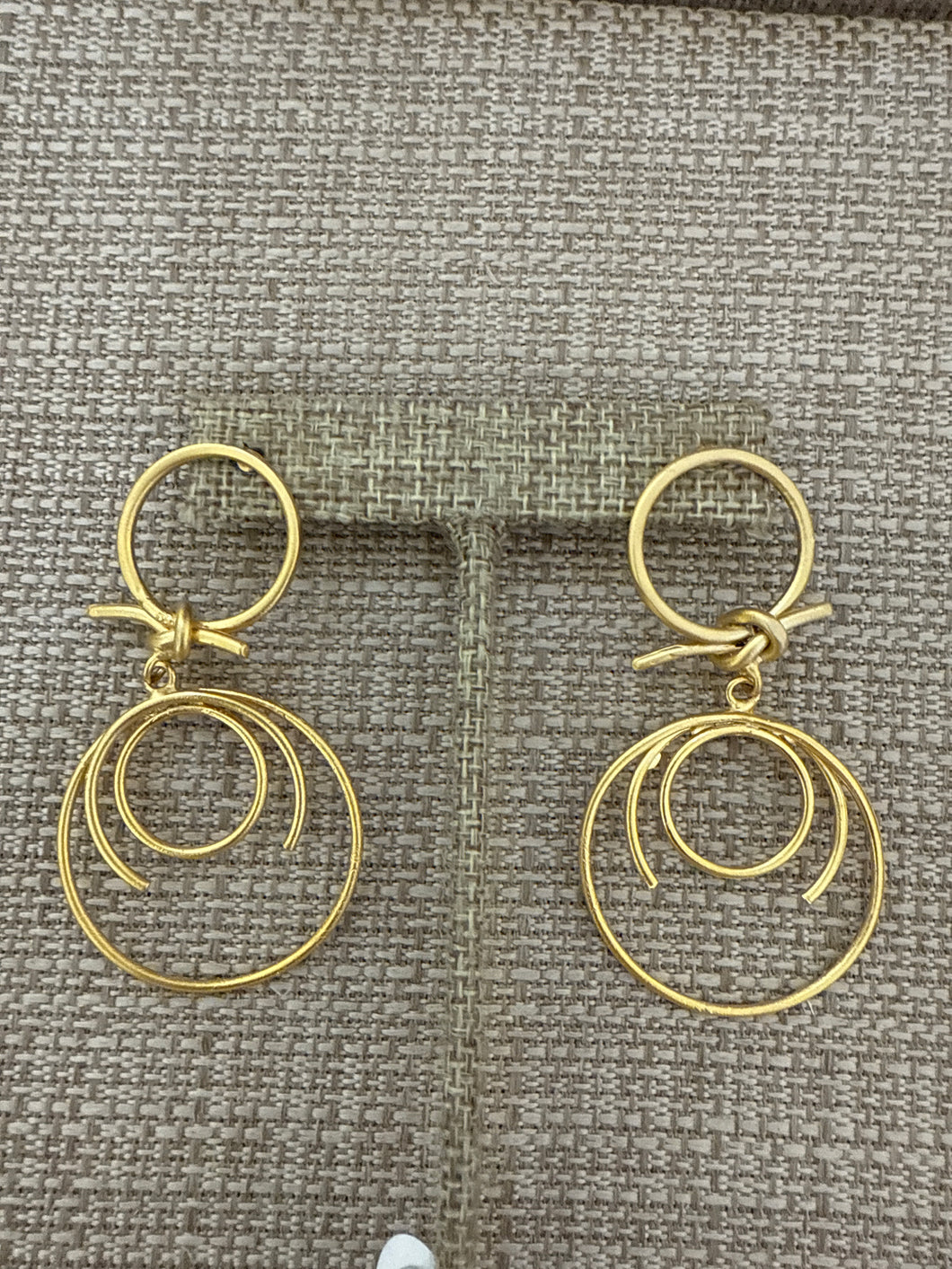 A gold earring