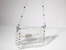Load image into Gallery viewer, P studs  clear crossbody bags
