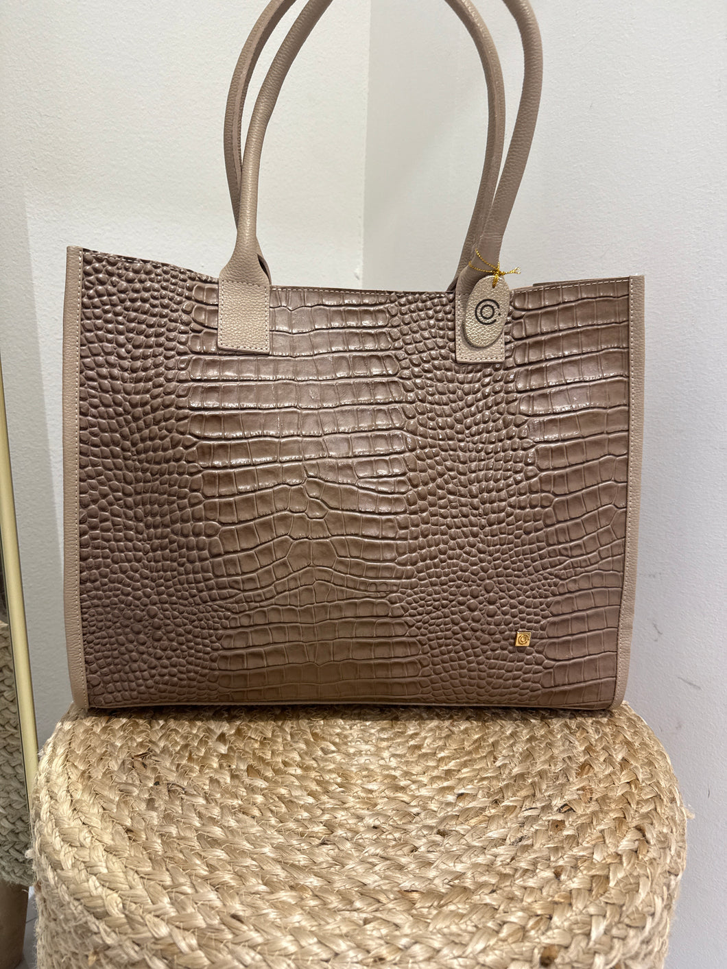 O croco  tote bag