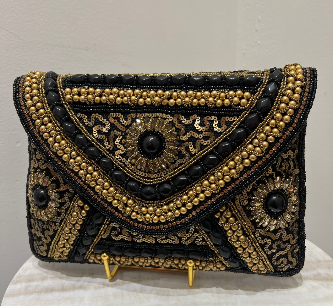 S beaded clutch