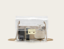 Load image into Gallery viewer, P clear mini bags  with metal chain
