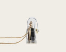 Load image into Gallery viewer, P clear mini bags  with metal chain
