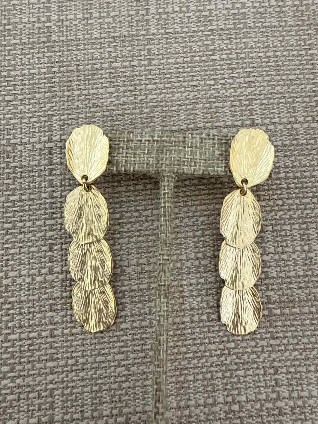 A gold earring