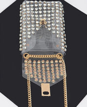 Load image into Gallery viewer, Hd  rhinstone clear crossbody/belt  bag
