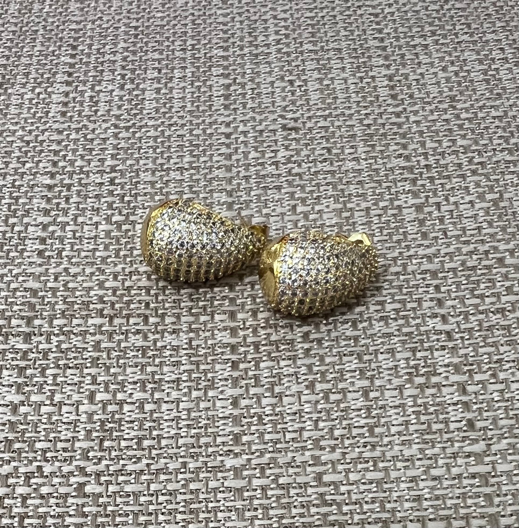 K  gold hoops /droops