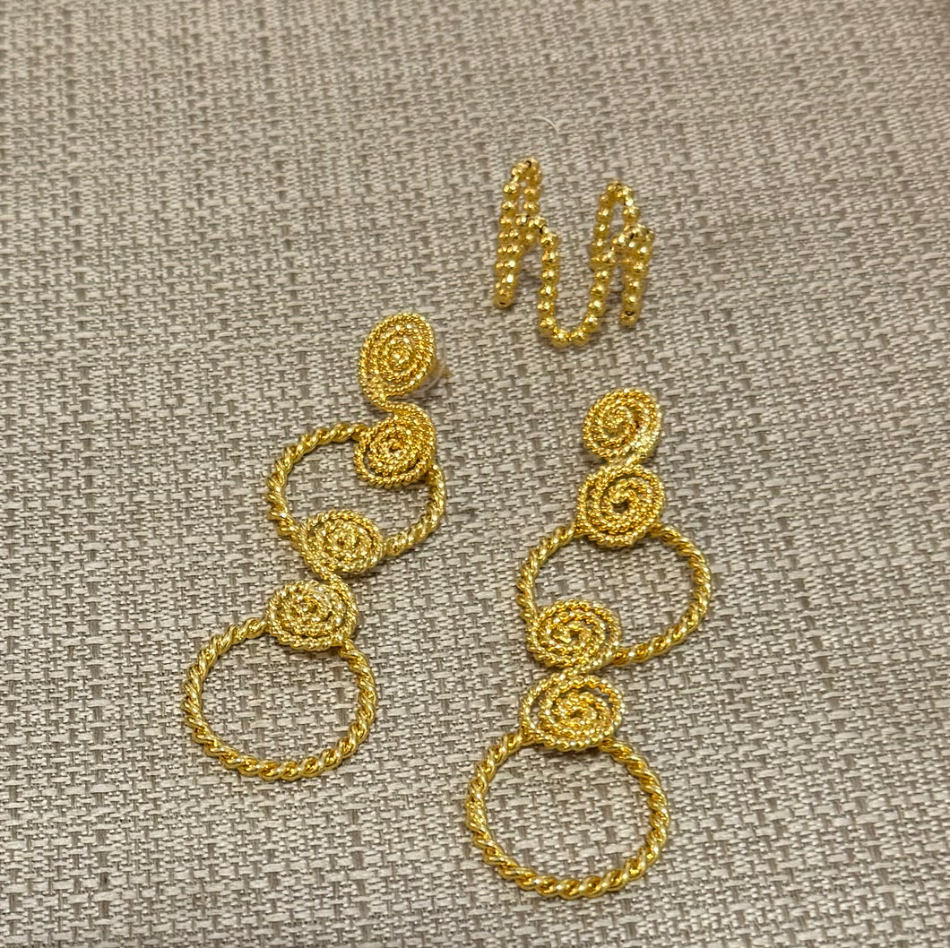I twist earings/ring